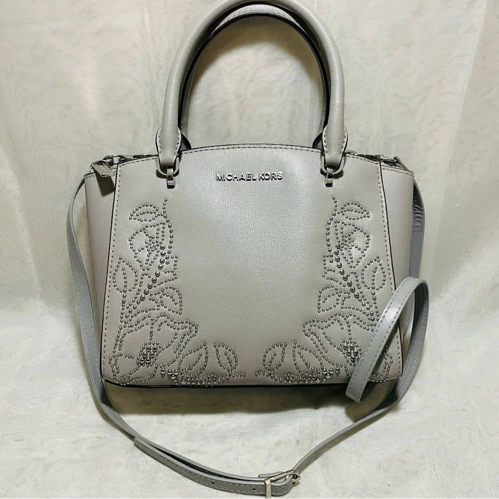 Michael Kors Ellis Satchel Convertible Crossbody - Picture 2 of 14